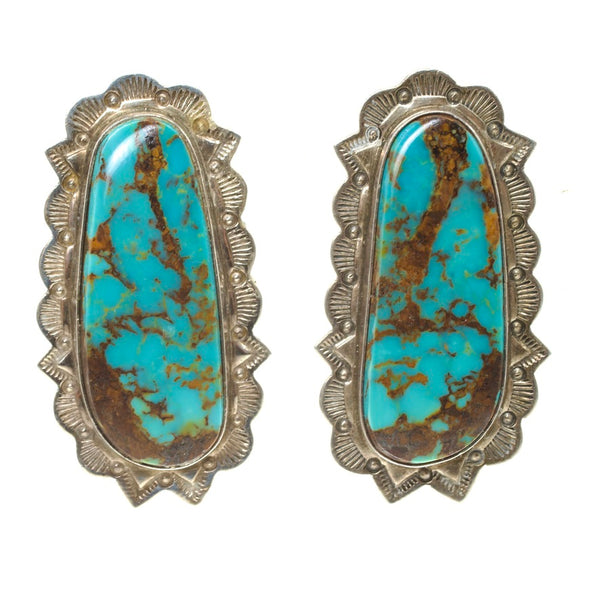 Large Turquoise Earrings