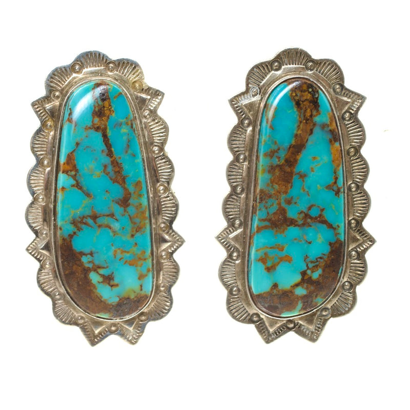 Large Turquoise Earrings