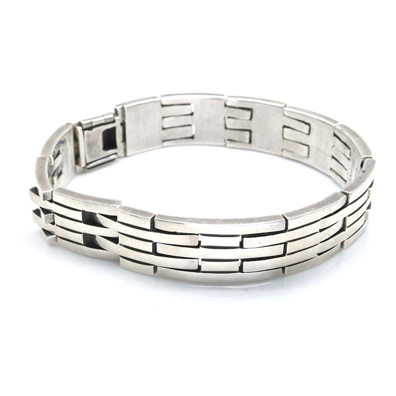 Large Sterling Gate Bracelet