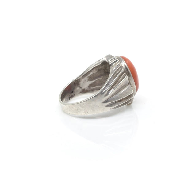 Coral Deco Ring - Sz 7