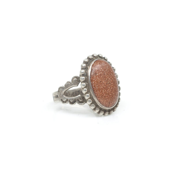 Goldstone Ring - Sz 5