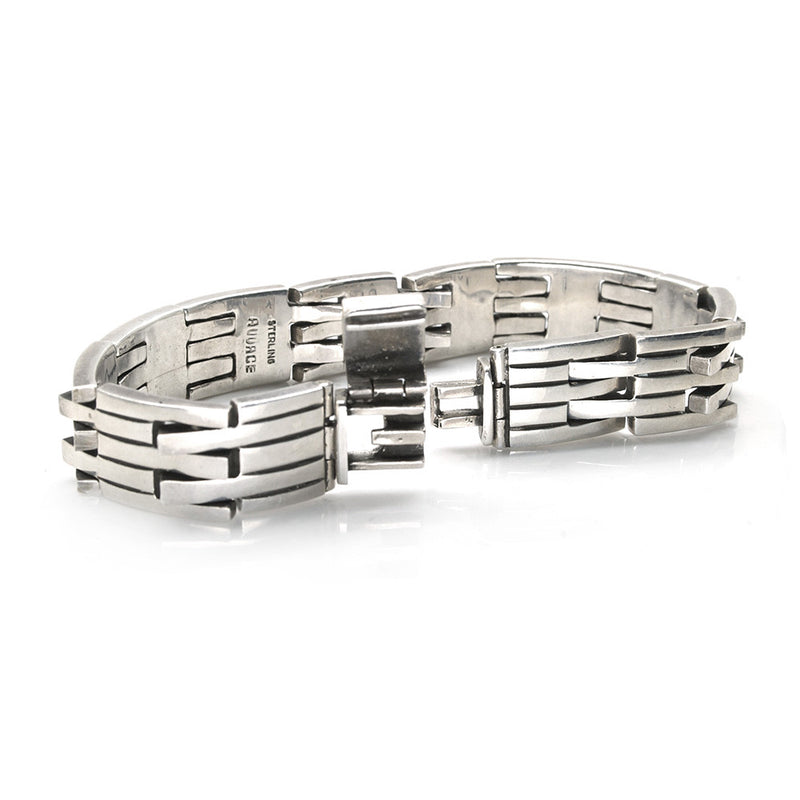 Large Sterling Gate Bracelet