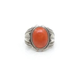 Coral Deco Ring - Sz 7