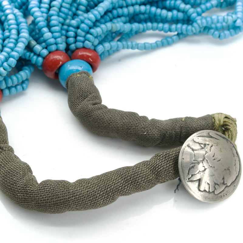 Old Buffalo Nickel Bead Necklace