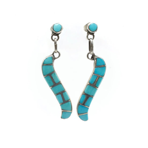 Turquoise Wave Earrings