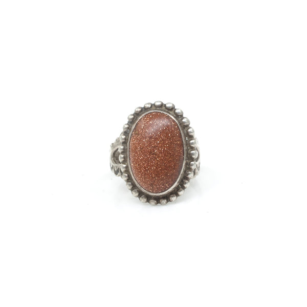 Goldstone Ring - Sz 5