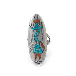 Jimmie Nezzie Kachina Ring- Sz 5