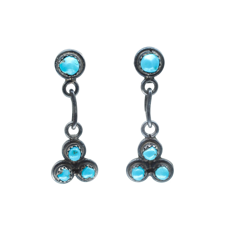 Snake Eyes Zuni Earrings