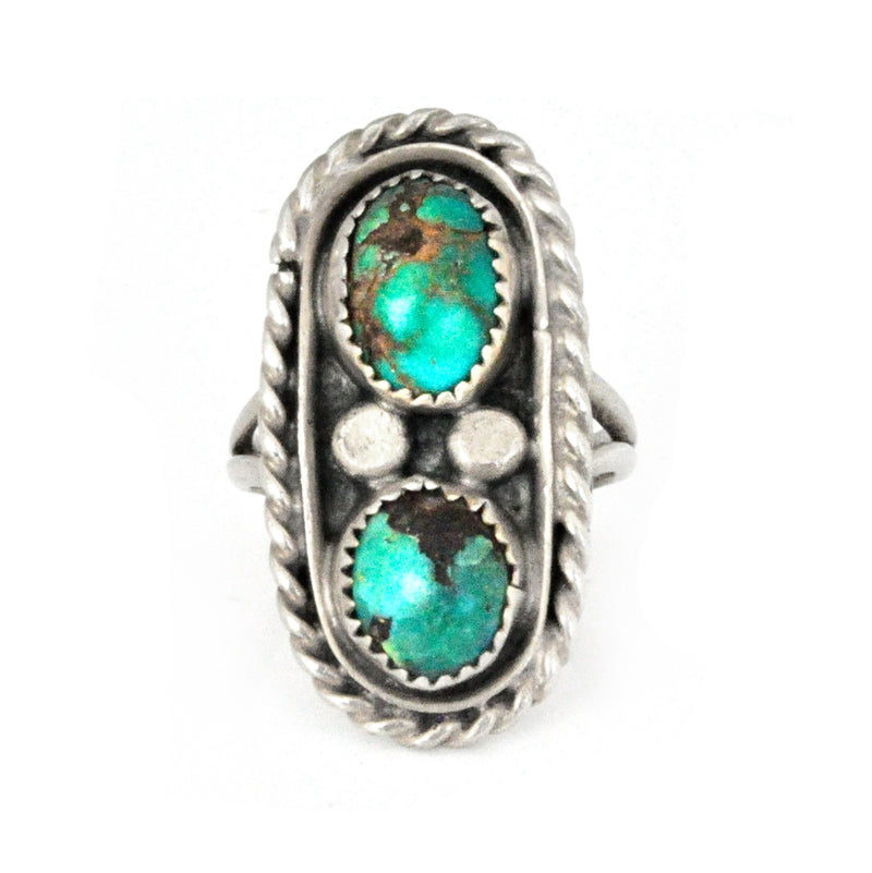 Turquoise Gemini Ring - 8